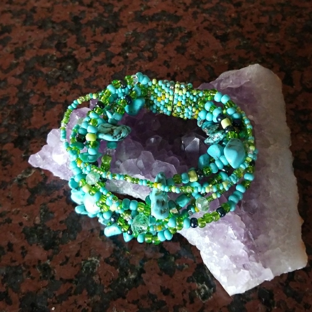 Beaded bracelet.